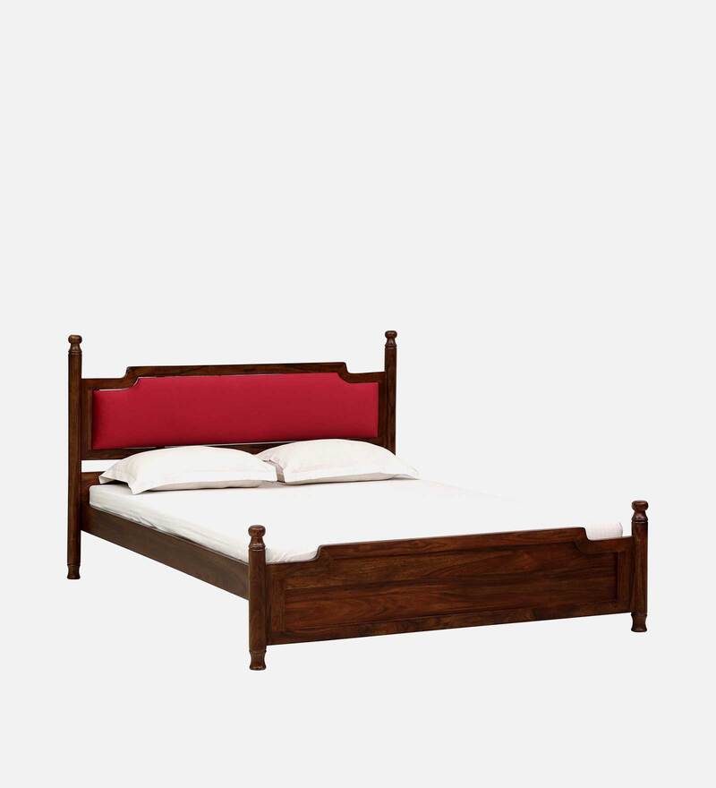 Buy Ariana Solid Wood Queen Size Bed In Provincial Teak Finish By