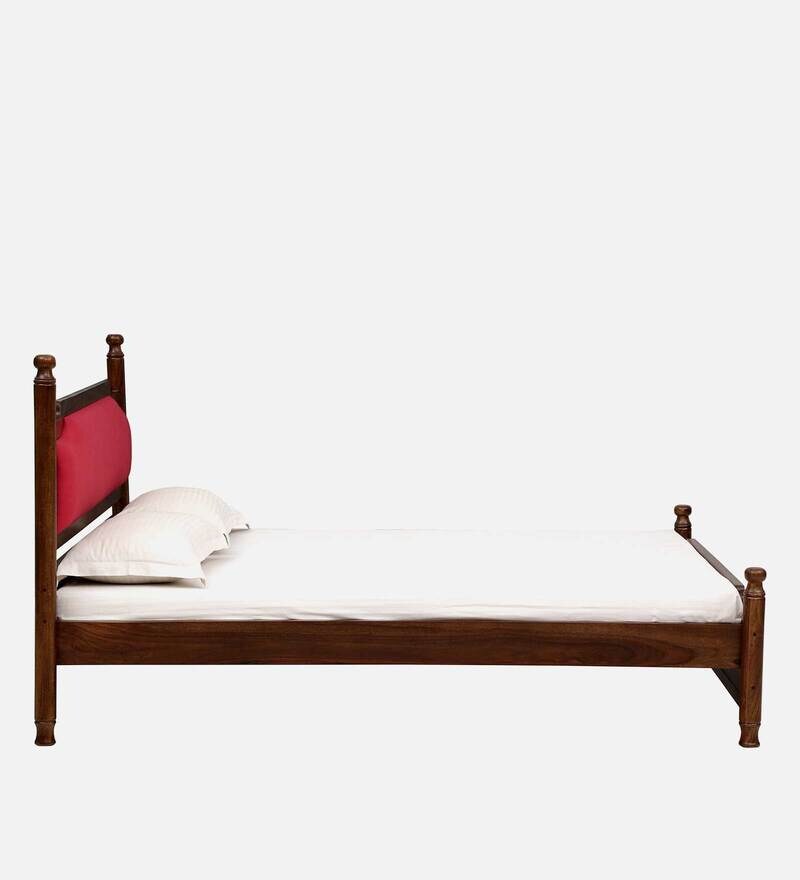 Buy Ariana Solid Wood Queen Size Bed In Provincial Teak Finish By Amberville Online