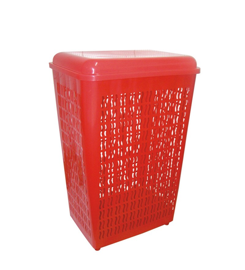 Buy Aristo Red Plastic Laundry Basket Online Laundry Baskets