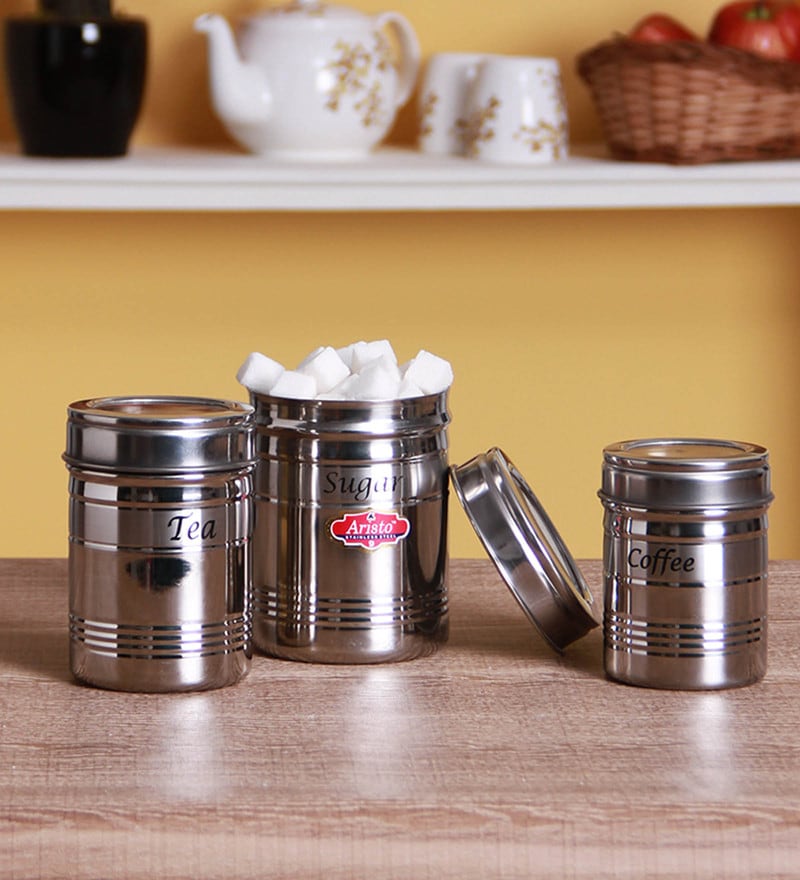 Buy Aristo Silver Storage Container - Set of 3 Online - Containers ...