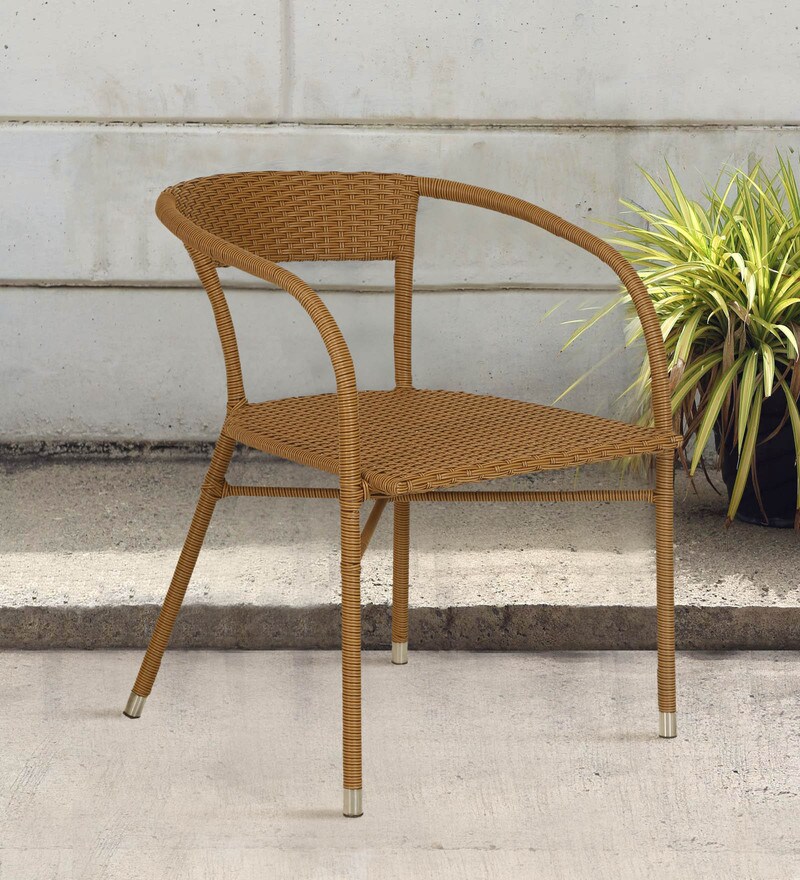 Buy Outdoor Chair in Brown Colour by Ventura Online Lawn Chairs
