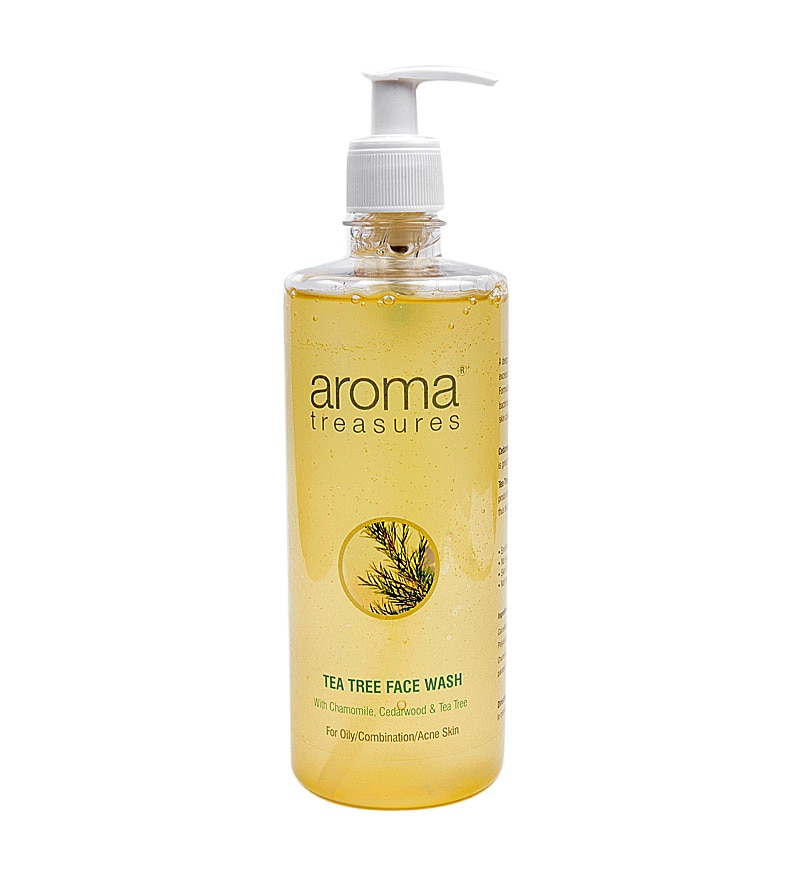 aroma treasures tea tree face wash