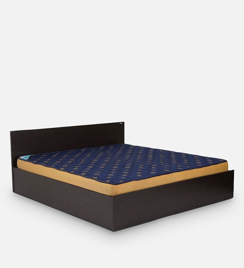 Buy Arthur King Size Bed With Box Storage in Wenge Finish by Nilkamal