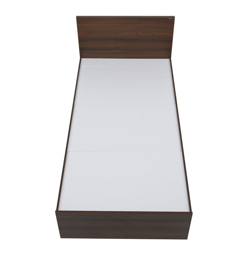 Buy Arthur Single Size Bed in Walnut Finish by Nilkamal Online Modern