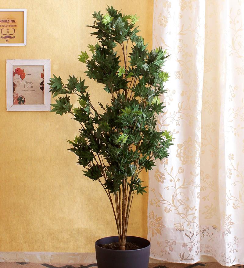 Buy Green 10 Branches Artificial Japanese Maple Floor Plant without Pot