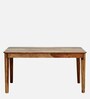 Arabel Sheesham Wood 6 Seater Dining Set In Rustic Teak Finish