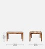 Arabel Sheesham Wood 6 Seater Dining Set In Rustic Teak Finish