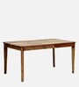 Arabel Sheesham Wood 6 Seater Dining Set In Rustic Teak Finish
