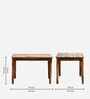 Arabel Sheesham Wood 4 Seater Dining Table In Rustic Teak