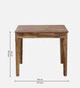 Arabel Sheesham Wood 4 Seater Dining Table In Rustic Teak Finish