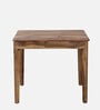 Arabel Sheesham Wood 4 Seater Dining Table In Rustic Teak Finish