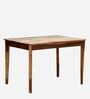 Arabel Sheesham Wood 4 Seater Dining Table In Rustic Teak