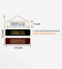 Arabic Calligraphy Multicolour Engineered Wood Wall Hanging Quotes