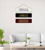 Arabic Calligraphy Multicolour Engineered Wood Wall Hanging Quotes