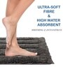 Arabic Coffee Microfibre 16x24 Inches Absorbent Bath Mat