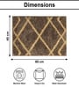 Arabic Coffee Microfibre 16x24 Inches Quick Dry Bath Mat