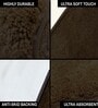 Arabic Coffee Solid Microfiber 4 X 6 Feet Tufted Carpet