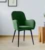 Araceli Velvet Dining Chair In Green Colour