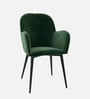 Araceli Velvet Dining Chair In Green Colour
