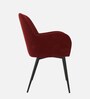 Araceli Velvet Dining Chair In Red Colour