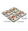 Aradhana (Set of 4) Engineered Wood Coaster
