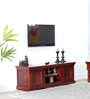 Aramika Sheesham Wood TV Console in Honey Oak  Finish for TVs up to 50"