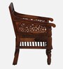 Aramika Sheesham Wood 1 Seater Sofa In Honey Oak Finish
