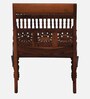 Aramika Sheesham Wood 1 Seater Sofa In Honey Oak Finish