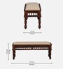Aramika Sheesham Wood 6 Seater Dining Set In Scratch Resistant Honey Oak Finish With Bench