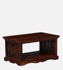 Aramika Sheesham Wood Coffee Table In Honey Oak Finish