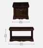 Aramika Sheesham Wood Coffee Table In Provincial Teak Finish