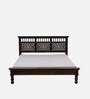 Aramika Sheesham Wood Queen Size Bed In Provincial Teak Finish