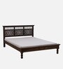 Aramika Sheesham Wood Queen Size Bed In Provincial Teak Finish