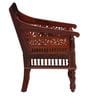 Aramika Solid Wood 1 Seater Sofa in Honey Oak Finish