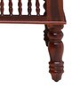 Aramika Solid Wood 1 Seater Sofa in Honey Oak Finish