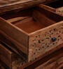 Aramika Sheesham Wood Chest Of Drawers In Rustic teak Finish