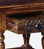 Aramika Sheesham Wood Bedside Table In Provincial Teak Finish With Drawer