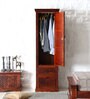 Aramika Sheesham Wood 1 Door Wardrobe In Honey Oak Finish