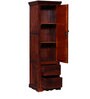 Aramika Sheesham Wood 1 Door Wardrobe In Honey Oak Finish