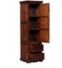 Aramika Sheesham Wood 1 Door Wardrobe In Provincial Teak Finish