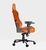 Arancio Leather Gaming Chair in Orange & Black Colour