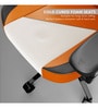 Arancio Leather Gaming Chair in Orange & Black Colour