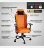 Arancio Leather Gaming Chair in Orange & Black Colour