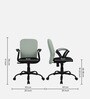 Arata Mid Back Ergonomic Chair with Tilt Lock Mechanism in Black & Grey Colour