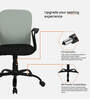 Arata Mid Back Ergonomic Chair with Tilt Lock Mechanism in Black & Grey Colour
