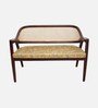 Arbor Solid Wood Lofa Sofa In Gold Velvet Finish
