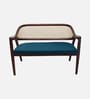 Arbor Solid Wood Love Sofa In Navy Blue Finish