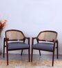 Arbor Teak Wood Arm Chairs In Brown Finish