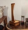 Arc Brown Wooden LED Table Lamp