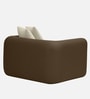 Arcade Leatherette 1 Seater Sofa with Solid Wood Fluting and Fabric Seat in Beige colour Arcade Leatherette 1 Seater Sofa with Solid Wood Fluting and Fabric Seat in Beige colour